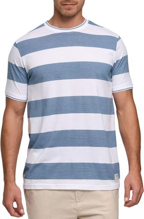 Indicode T-Shirt INDICODE INAringa, Herren, Gr. XXL, dk denim, Single Jersey, Obermaterial: 100% Baumwolle, gestreift, regular fit, Rundhals, Shirts T-Shirt