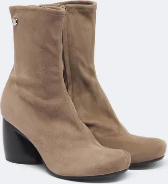 Loewe Oval suede ankle boots
