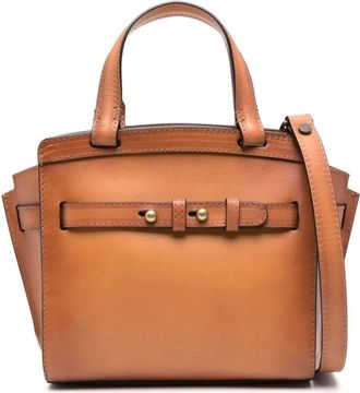Officine Creative Saddle 009 leather tote bag - women - Buffalo Leather/Calf Leather - OS - Brown