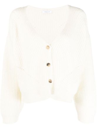Fabiana Filippi V-neck button cardigan - White