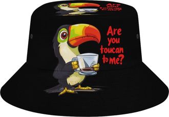 Generic Toucan Bucket Hat Foldable Sun Hat Fisherman Cap for Beach Travel Hiking