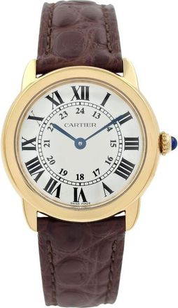 Cartier Pre-owned Cartier Ronde Solo De Cartier Silvered opalined Dial Ladies Watch W6700355