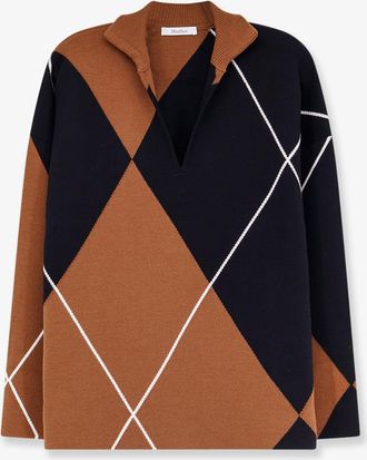 Max Mara Maglia Mxmsala in lana vergine a rombi - MAX MARA - gender_Woman