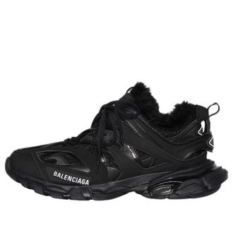 Balenciaga Track Sneaker Faux Fur Black 668556W3CQ11000