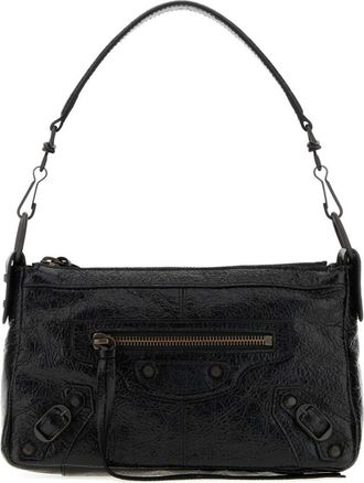 Balenciaga Black Le City Moto Mini Shoulder Bag