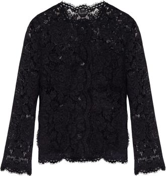Dolce & Gabbana Lace Jacket - Dames - Zomerjassen - Zwart - M - Katoen - Jassen