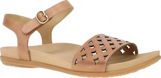 Dansko Womens Jodie Sandal In Light Tan Burnished Nappa