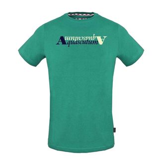 Aquascutum Heren Reflecterend Logo T-Shirt (Groen)