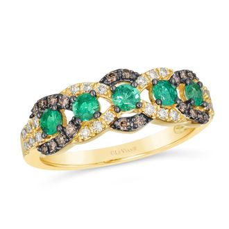 Le Vian Costa Smeralda Emeralds Ring set in 14K Honey Gold