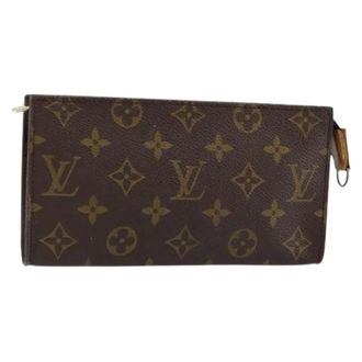 Louis Vuitton Pre-owned Clutches, female, Brown, Size: ONE SIZE Pre-owned Canvas Clutch