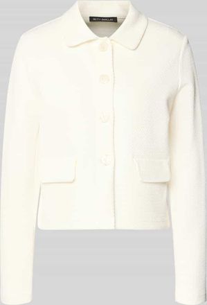 Betty Barclay Regular Fit Blazer mit Strukturmuster und Pattentaschen in Offwhite, Gr&ouml;&szlig;e 36