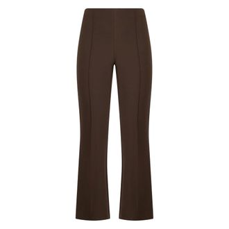 Vince Wide Trousers, female, Brown, Size: M Mid Rise Pintuck Crop Flare Pant