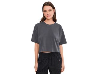 Free People Movement Inspire T-Shirts Iss Womens Workout Black : LG (Womens 12-14), Cotton/Elastane