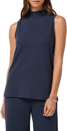 Travis Mathew Coastal Rib Mock Neck Tank in Navy Blazer at Nordstrom, Size X-Large
