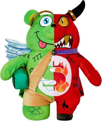 Sprayground Backpacks, unisex, Multicolor, ONE SIZE, Angel Vs Devil Bear Backpack