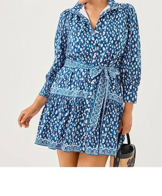 Lilly Pulitzer Drena Youre An Animal Dress In Blue