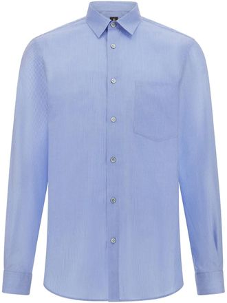 Boggi Milano Gestreept overhemd - Blauw