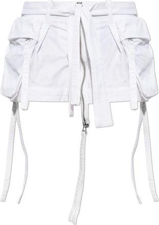 Dsquared2 Shorts met zakken - Dames - Bermuda - Wit - S - Katoen - Korte Broeken