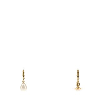 Vivienne Westwood Pendientes Claude Peque&ntilde;os - Accessories - Mujer - Amarillo - ONE SIZE