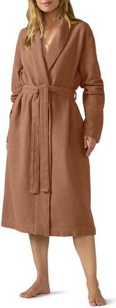 Coyuchi Adriatic Organic Cotton Robe in Ginger at Nordstrom, Size Medium