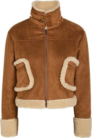 Mother The On Thin Ice Faux Suede Jacket - Brown - S (UK8-10 / S)