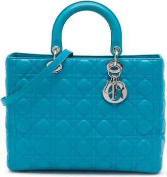 Dior Pre-owned Dior Large Lambskin Cannage Lady Ladies OUF8XNCU2LTR0SRC