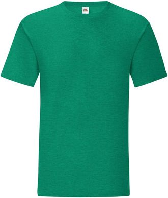 Fruit Of The Loom Fruit of the Loom Iconisch T-shirt voor heren (set van 5) (Heide Groen)