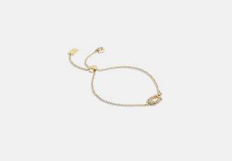 Coach Signature Pav?? Slider Bracelet