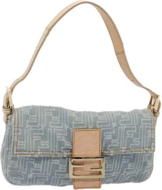 Fendi Pre-owned Canvas fendi-bags - Dames - Vintage Handtas - Blauw - ONE Size - Vintage