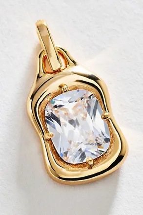 Anthropologie By Anthropologie Rectangle Crystal Charm