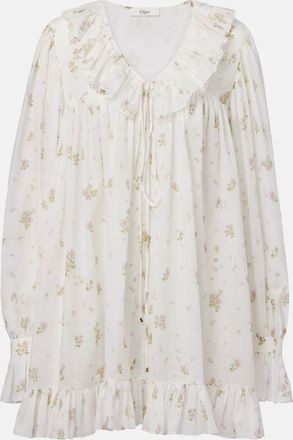 Chloé Chloé Miniabito in cotone con stampa