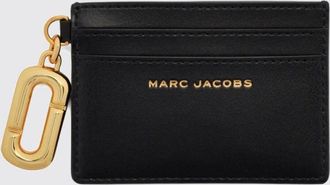 Marc Jacobs Portacarte piatto in pelle con logo Double J