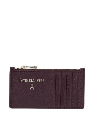 Patrizia Pepe logo-lettering cardholder - Purple