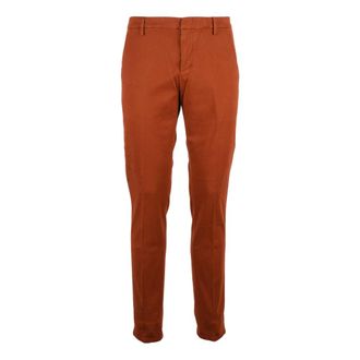 Dondup Broeken, Heren, Rood, W34, Katoen, Gaubert Chinos