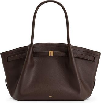 JW PEI Medium Hana Faux Leather Tote in Dark Brown at Nordstrom