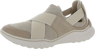 Clarks Womens Teagan Go Sneaker, Sand Combi, 8 UK