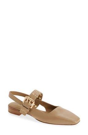 Rag & Bone Astra Slingback Flat in Warm Taupe at Nordstrom Rack, Size 10Us / 40Eu