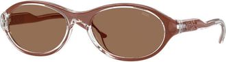 Diesel DL3024U 203375 Mens Sunglasses Brown Size 54