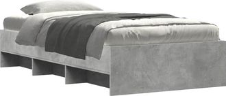 vidaXL Estructura De Cama Sonoma Gris 80 X 200 Cm Madera De Ingenier&iacute;a Vidaxl