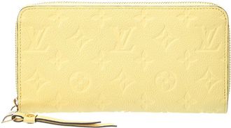 Louis Vuitton Citrine Monogram Empreinte Zippy Wallet (Authentic Pre-Loved)
