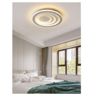 Trade Shop Trade Shop Traesio - Trade Shop - Plafoniera Luce Led 70w Rotonda Cerchio Bianco Lampadario Soffitto Piatta Pn-08