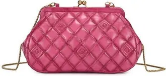 OLD TREND Petunia Small Quilted Leather Crossbody in Fuchsia at Nordstrom