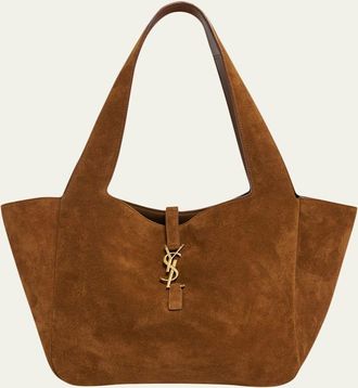 Saint Laurent Le 5 &agrave; 7 Bea Small Tote Bag in Suede