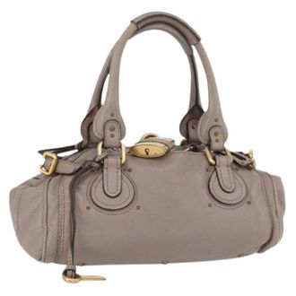 Chlo&eacute; Pre-owned Handbags, female, Gray, Size: ONE SIZE Pre-owned Hand Bag