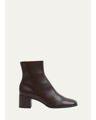 SIMKHAI Bianca Stretch Leather Ankle Boots