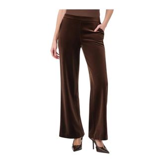 Joseph Ribkoff Pantaloni a gamba larga in velluto - - Trousers - Donna - Marrone - XL