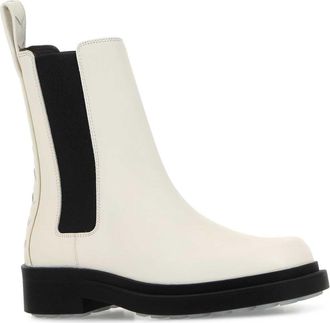Bottega Veneta Womens Boots Chelsea White Calf