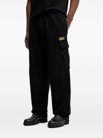 Versace Jeans Couture Pantaloni sportivi con placca logo - Nero