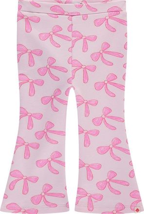 Babyface Bow Print Flared Legging in Powder at Nordstrom, Size 12M