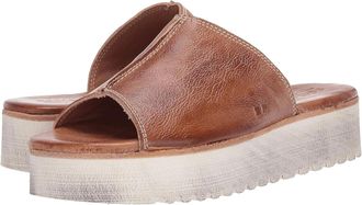 Bed St&uuml; Bed Stu Fairlee II F395005-915 Sandals Tan Leather Platform HAWK659